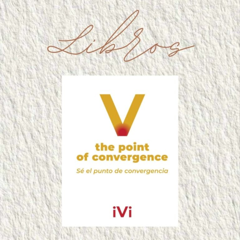 V the point of convergence